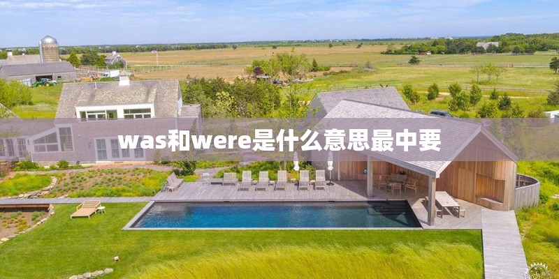 was和were是什么意思最中要
