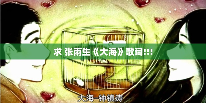 求 张雨生《大海》歌词!!!