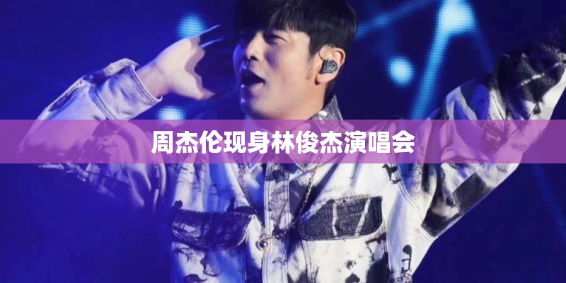 周杰伦现身林俊杰演唱会