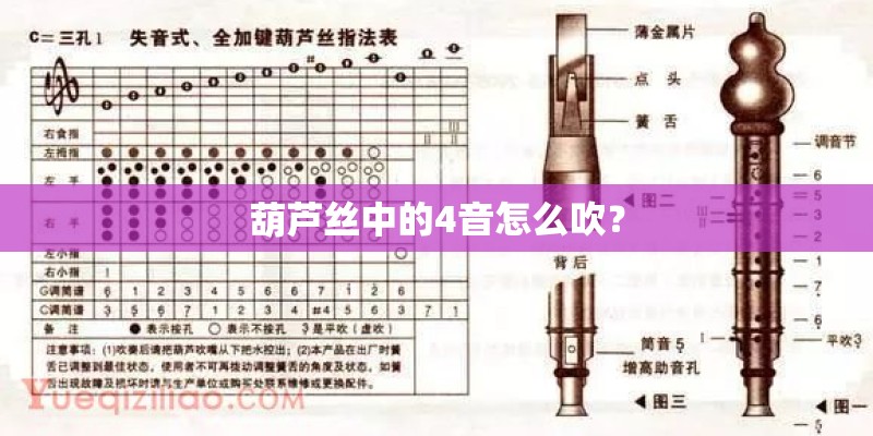 葫芦丝中的4音怎么吹？