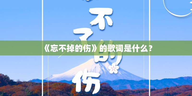 《忘不掉的伤》的歌词是什么？