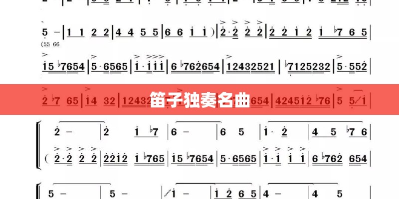笛子独奏名曲 笛子独奏名曲