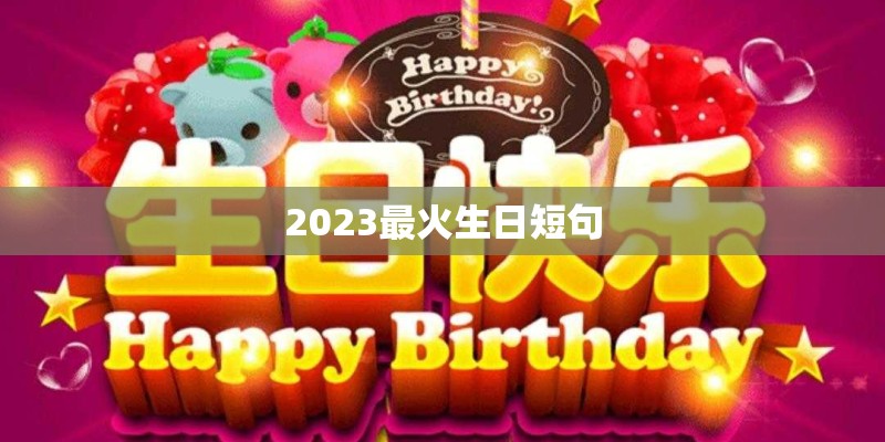 2023最火生日短句